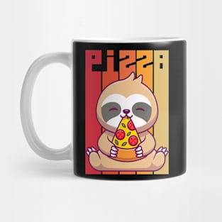 sloth eating pizza Mug